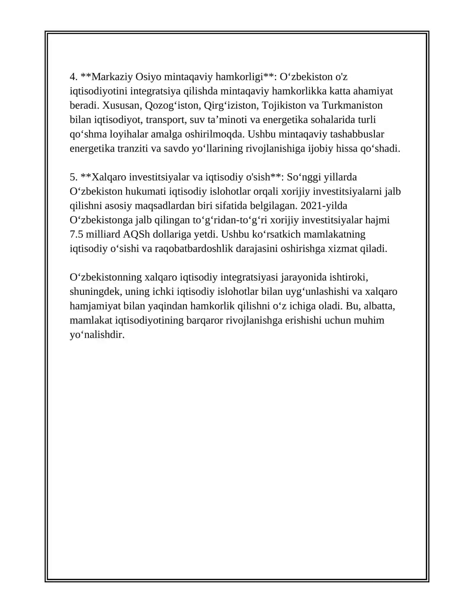 OʻZBEKISTON VA JAHON HAMJAMIYATI 4