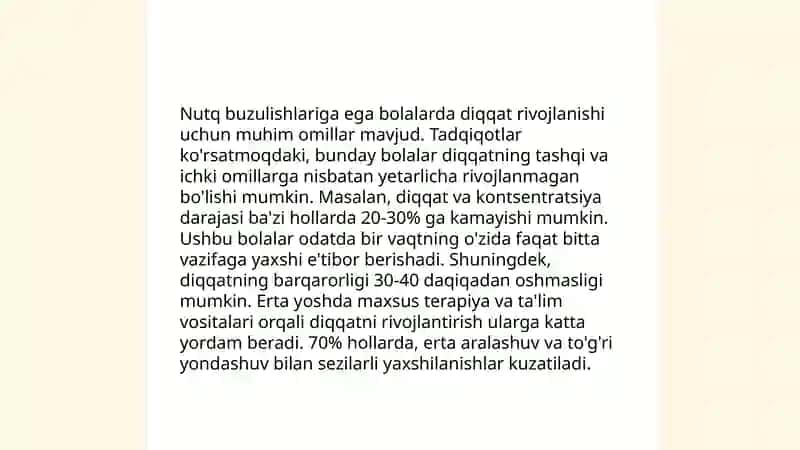 Sistemali nutq buzulishlari bo'lgan bolalarning psixologik xususiyatlari 4