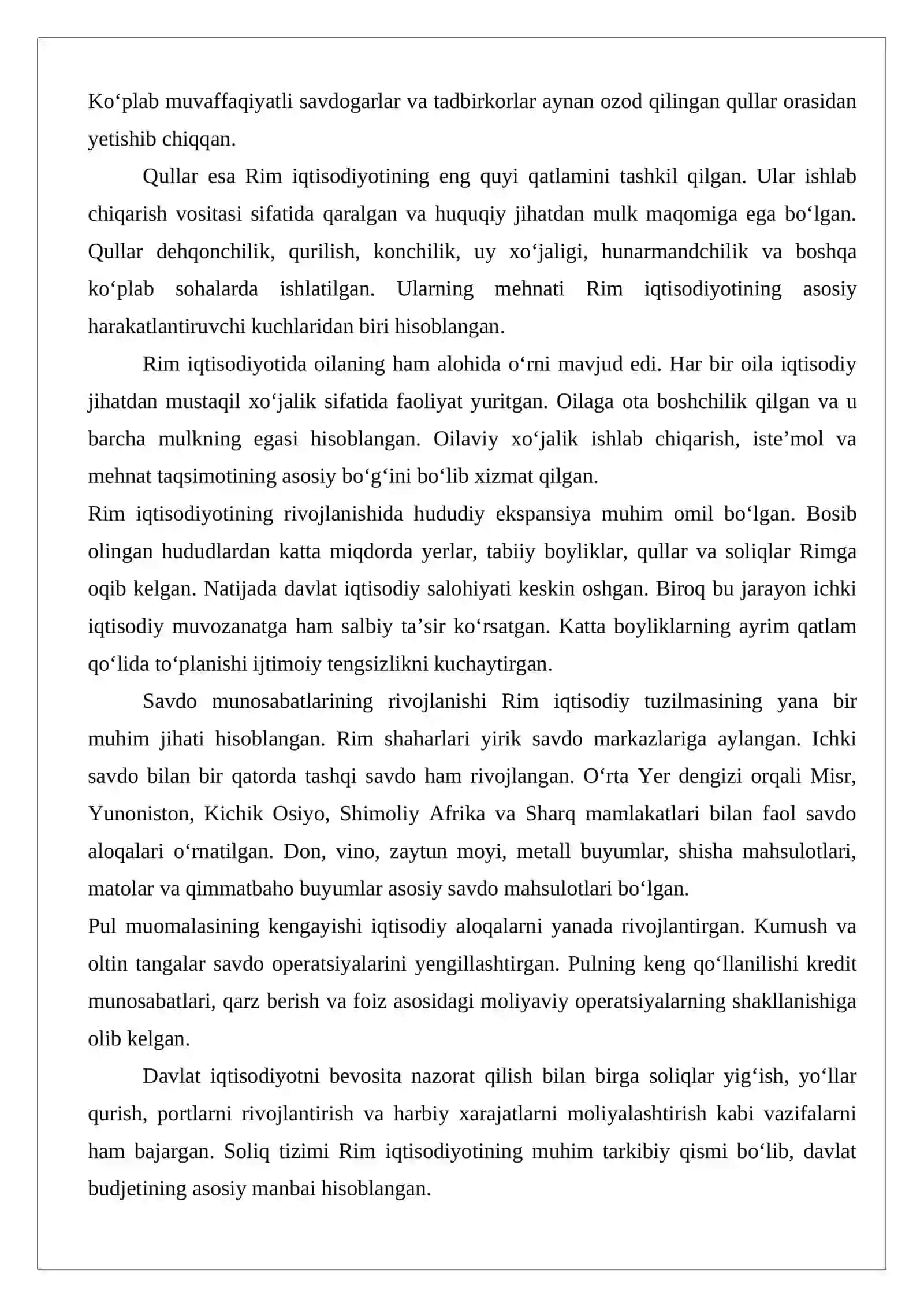 Qadimgi Rimdagi iqtisodiy qarashlar 4