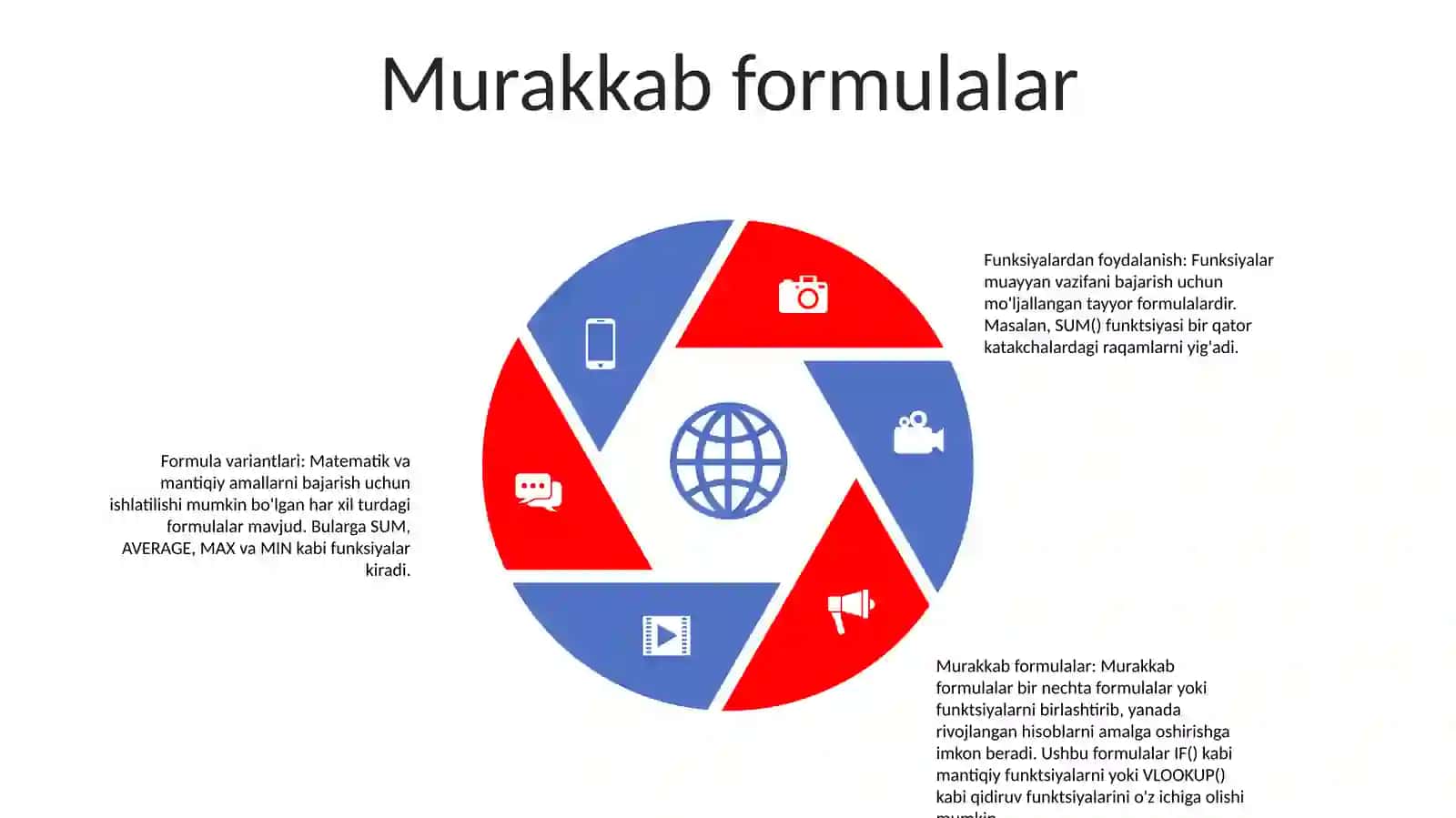 Formula Va Funksiyalar Hamda Ulardan Foydalanish 4