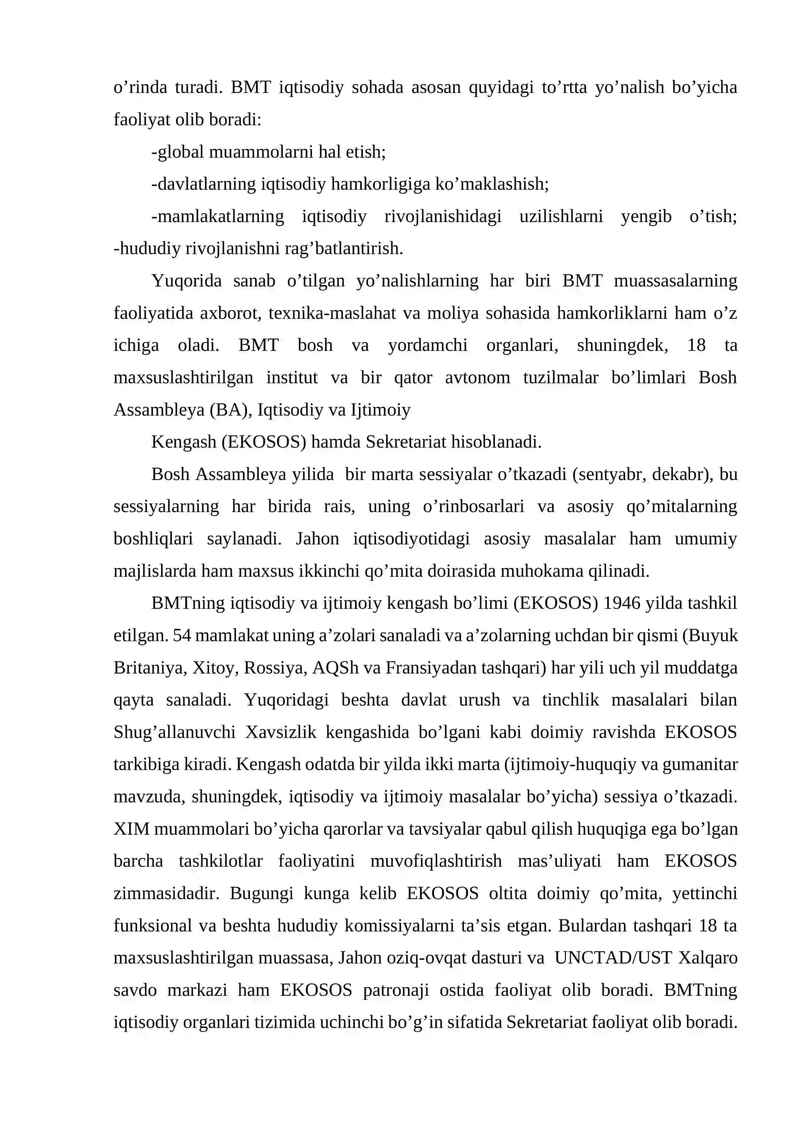 Хalqaro iqtisodiy tashkilotlarning tasniflanishi 4