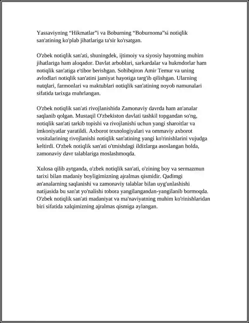 O'zbek Notiqlik San'ati Tarixini O'rganish 4