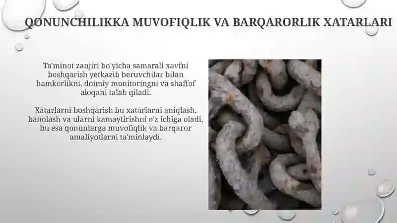 SRM va Ta'minot Zanjirining Xavfsizlik Boshqaruvi 4