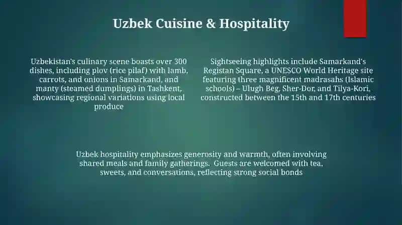 The sightseeing of Uzbekistan 4