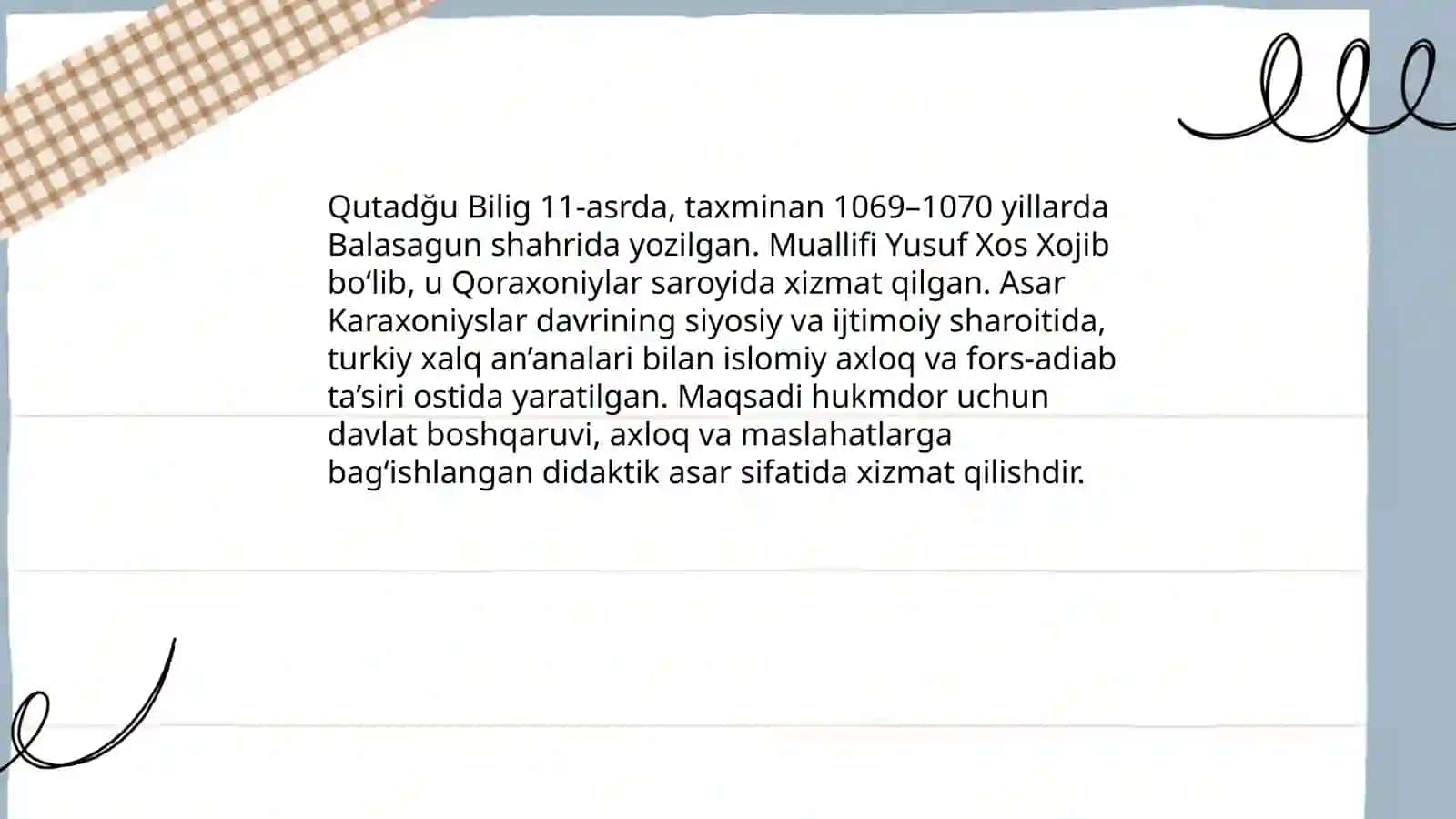 Qutadğu Bilig 4