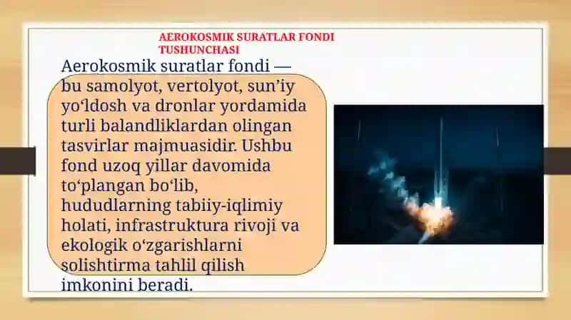 Aerokosmik Suratlar Fondini O'rganish 4