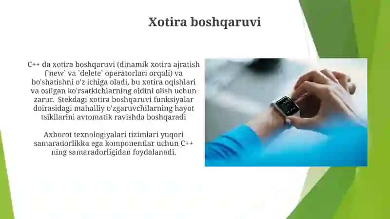 axborot texnologiyalari C++Dasturlash tili 4