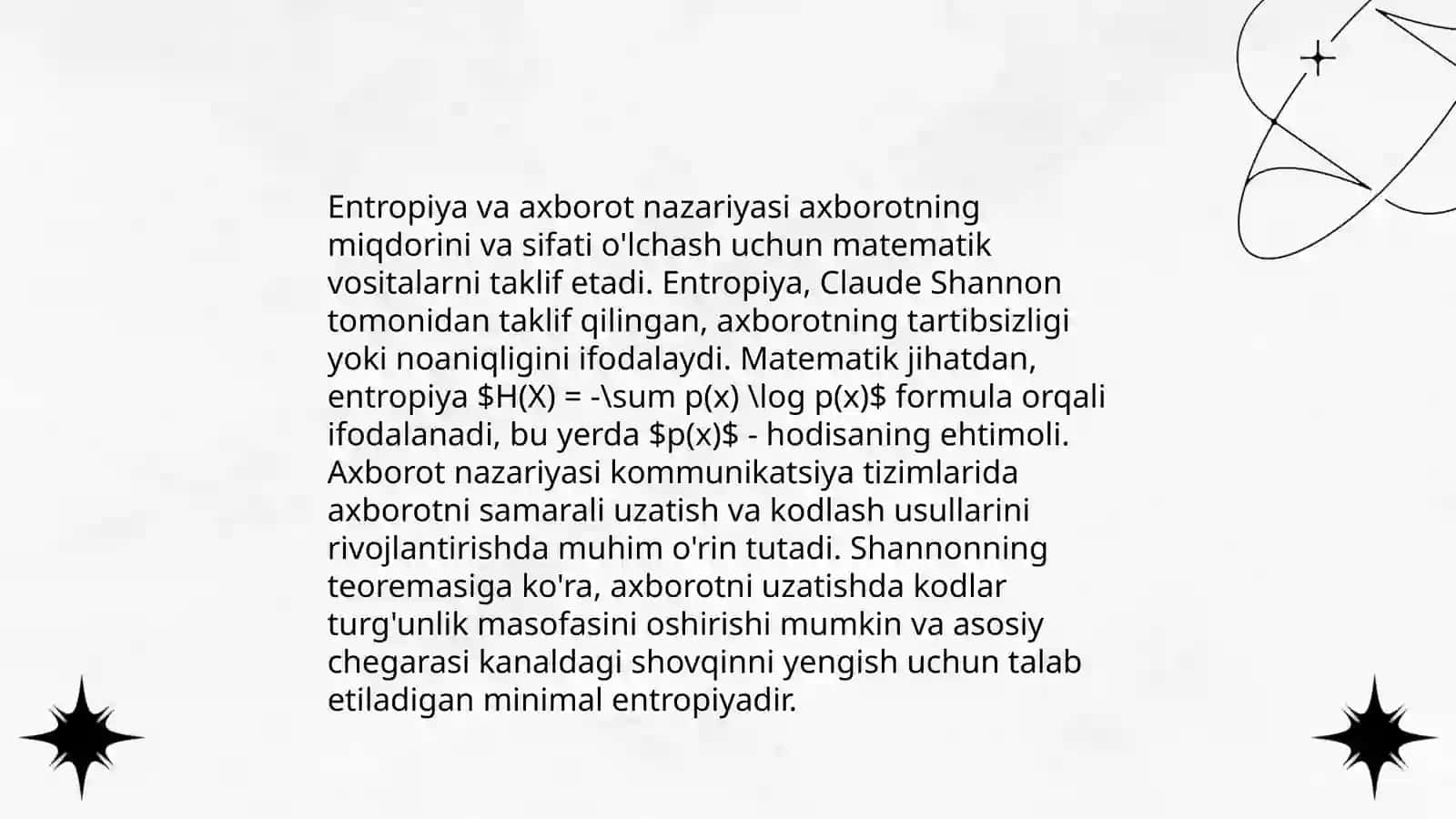 Chiziqsiz nomuvozanat jarayonlarning termodinamikasi 4