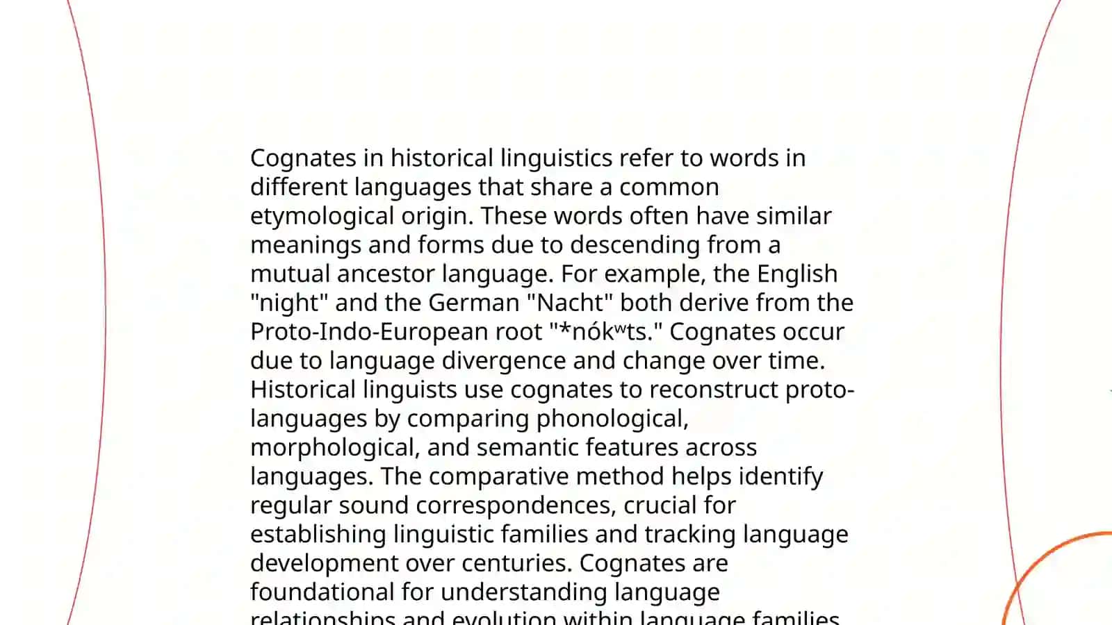 Differentiate between cognate words in English 4
