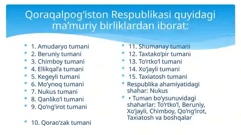 Qoraqalpog`iston Respublikasi 4