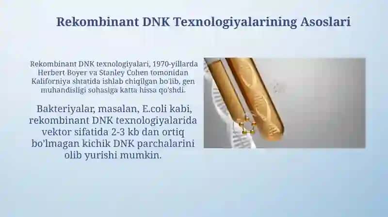 Rekombinant DNK Texnologiyalari 4