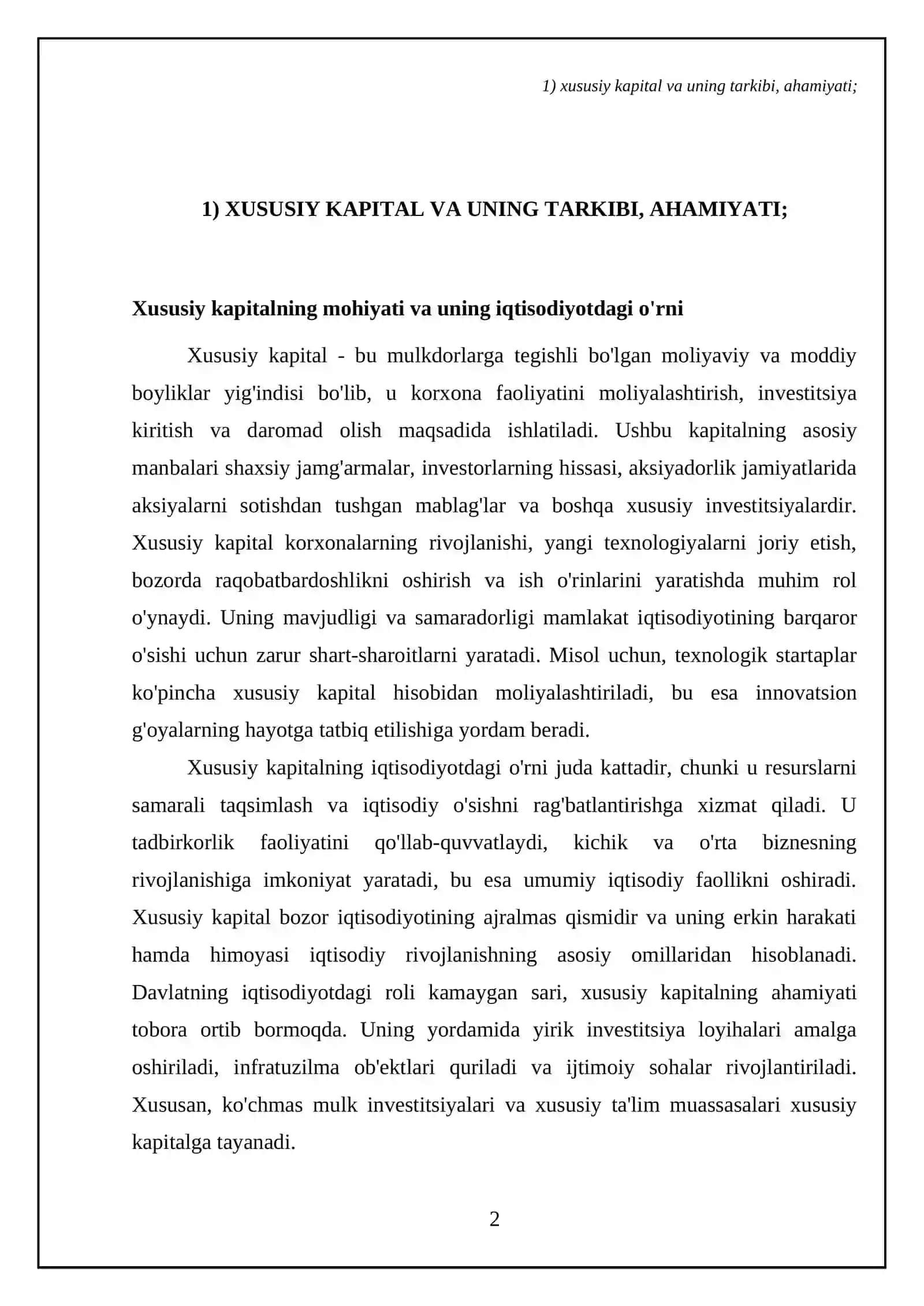 Xususiy kapital to'g'risidagi hisobot (14-BHMS) 4