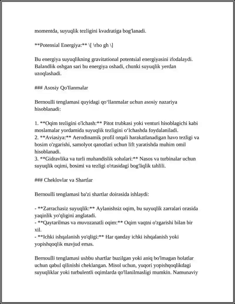 Bernulli Tenglamasi 4