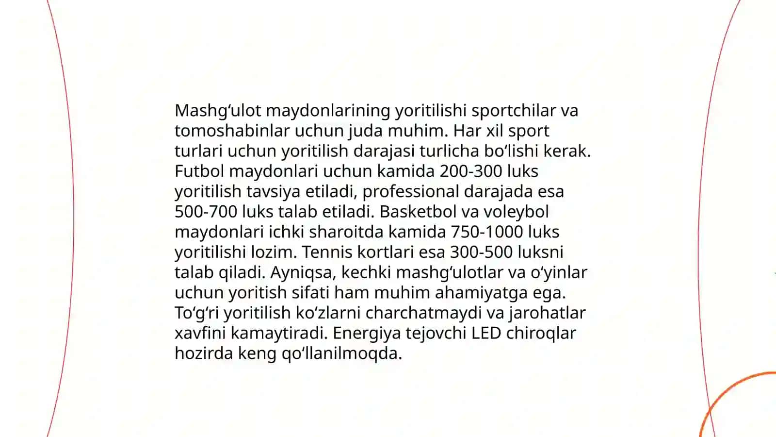 Mashg‘ulot joylari va ularni jihozlanishi 4