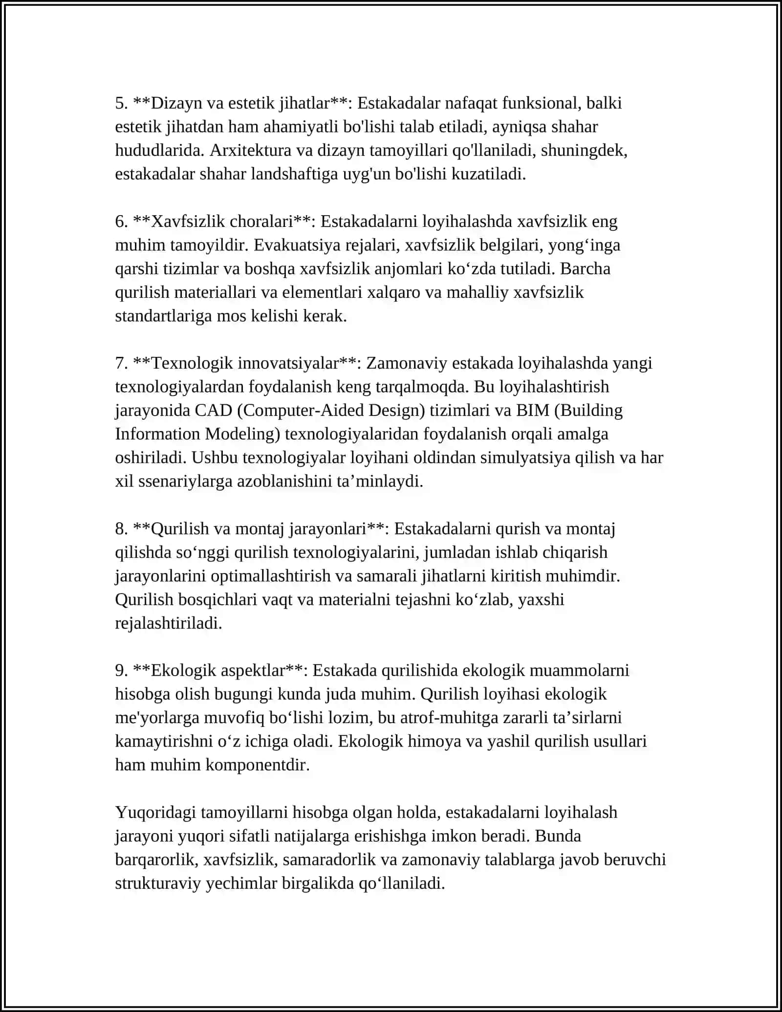 ESTAKADALARNING MONOLIT VA YIGʻMA-MONALIT ORALIQ QURILMALARINI BARPO QILISH USULLARI 4