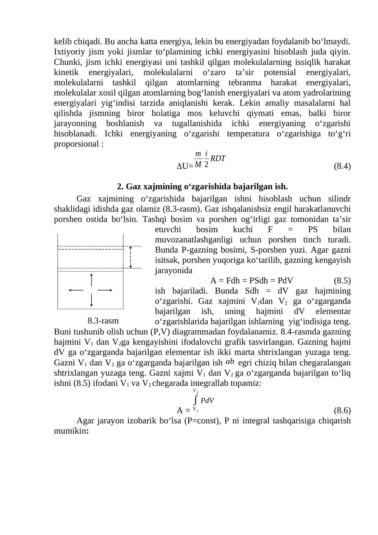 TERMODINАMIKАNING 1-QONUNI VА UNING TАDBIQLАRI 4
