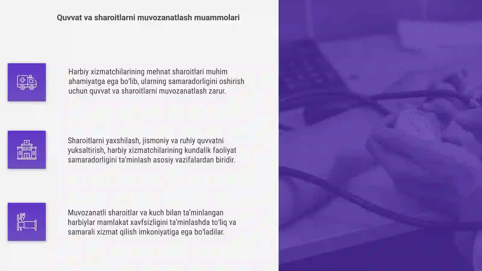 Harbiy xizmatchilarining mehnat sharoitlari 4