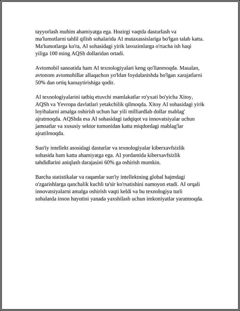 ZAMONAVIY TEXNALOGIYALAR 4