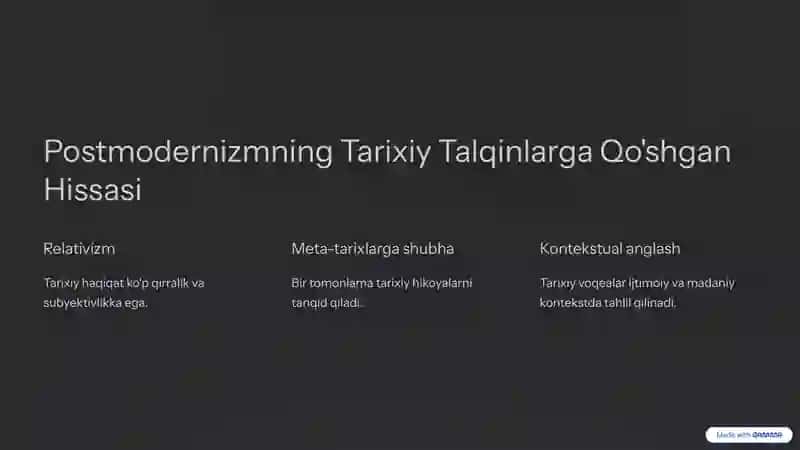 Tarix Fani Metodologiyasida Asosiy Falsafiy Yondashuvlar 4