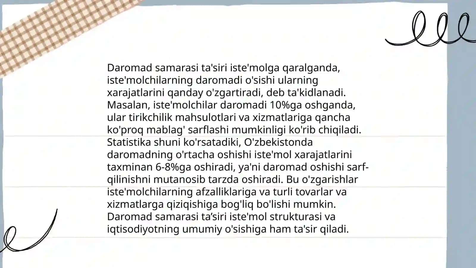 Daromad va almashtirish samarasi 4