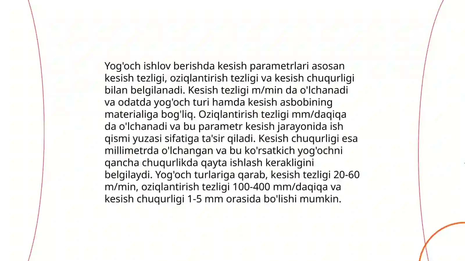 Metal kesishda kesish rejimlarini tanlash 4