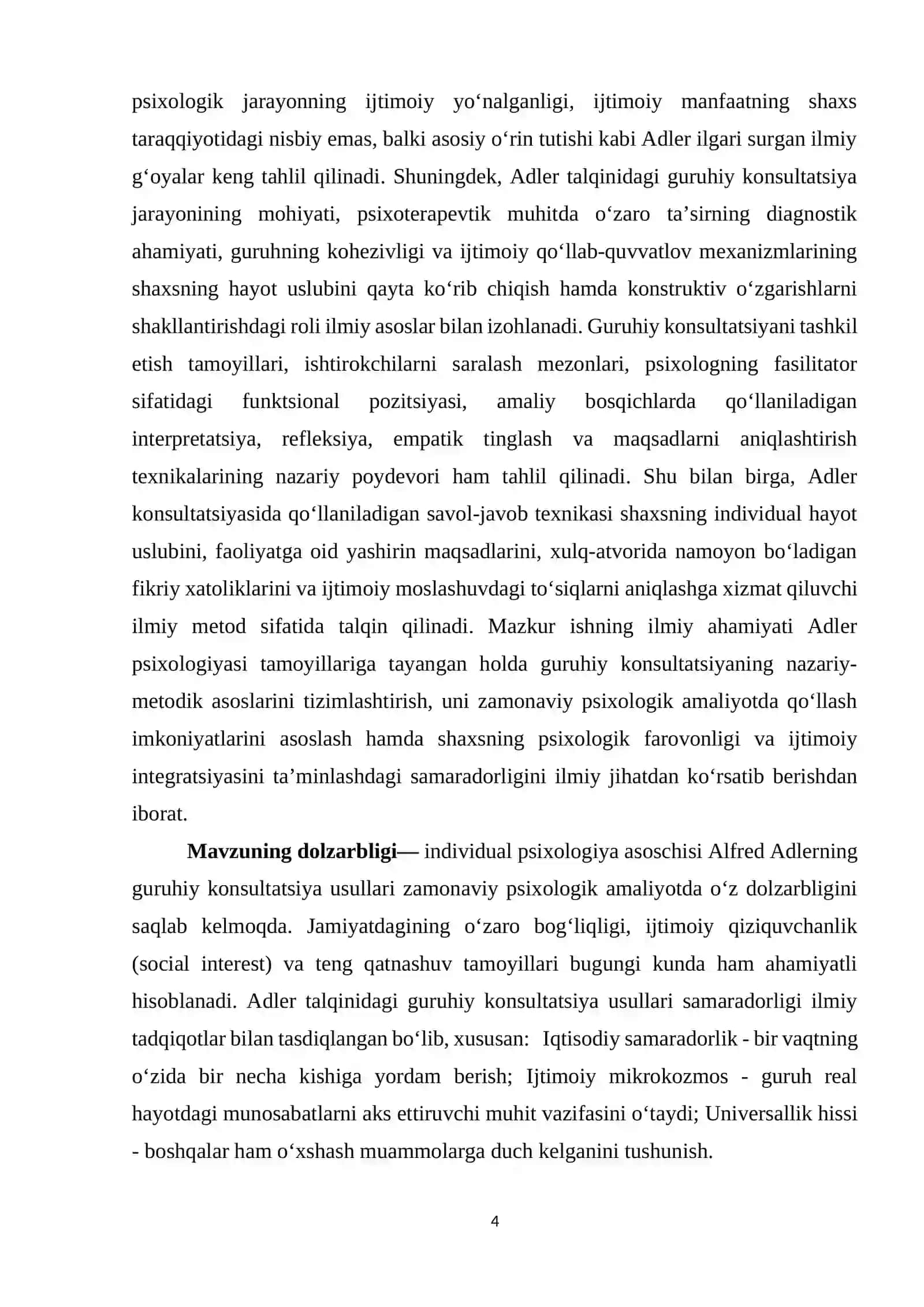 ADLER TALQINIDAGI GURUHIY KONSULTATSIYA 4