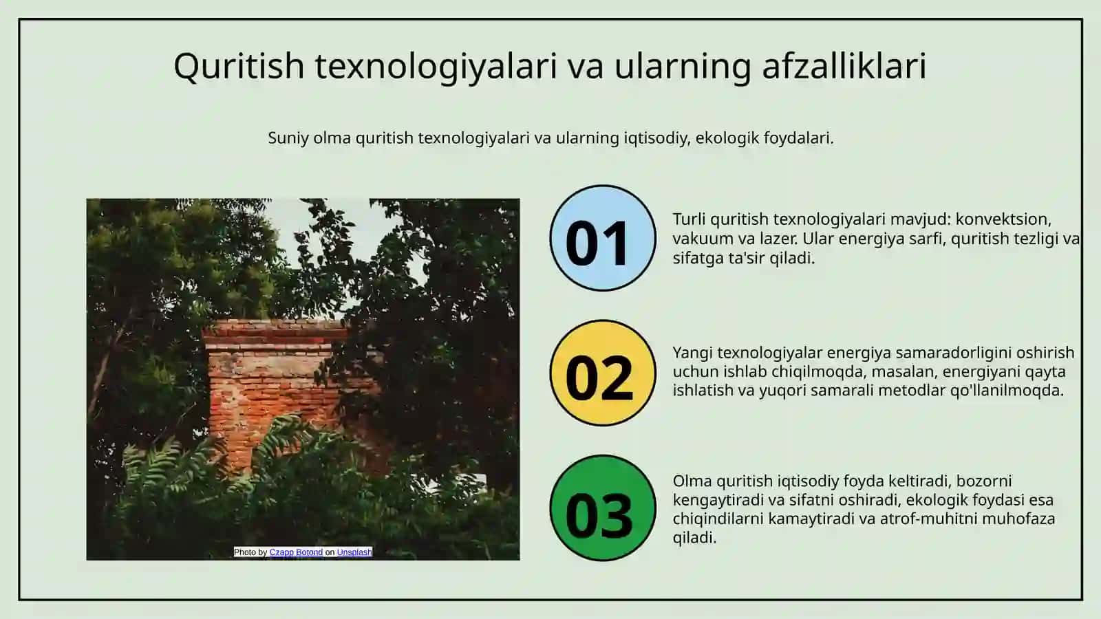 Suniy usulda olmani quritish jihozlari bilan tanishish 4