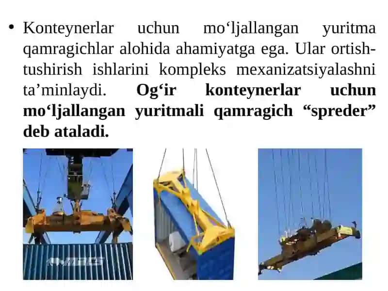Mexanik va mashinaning ishchi organi ichiga o‘rnatilgan qamragichlar 4
