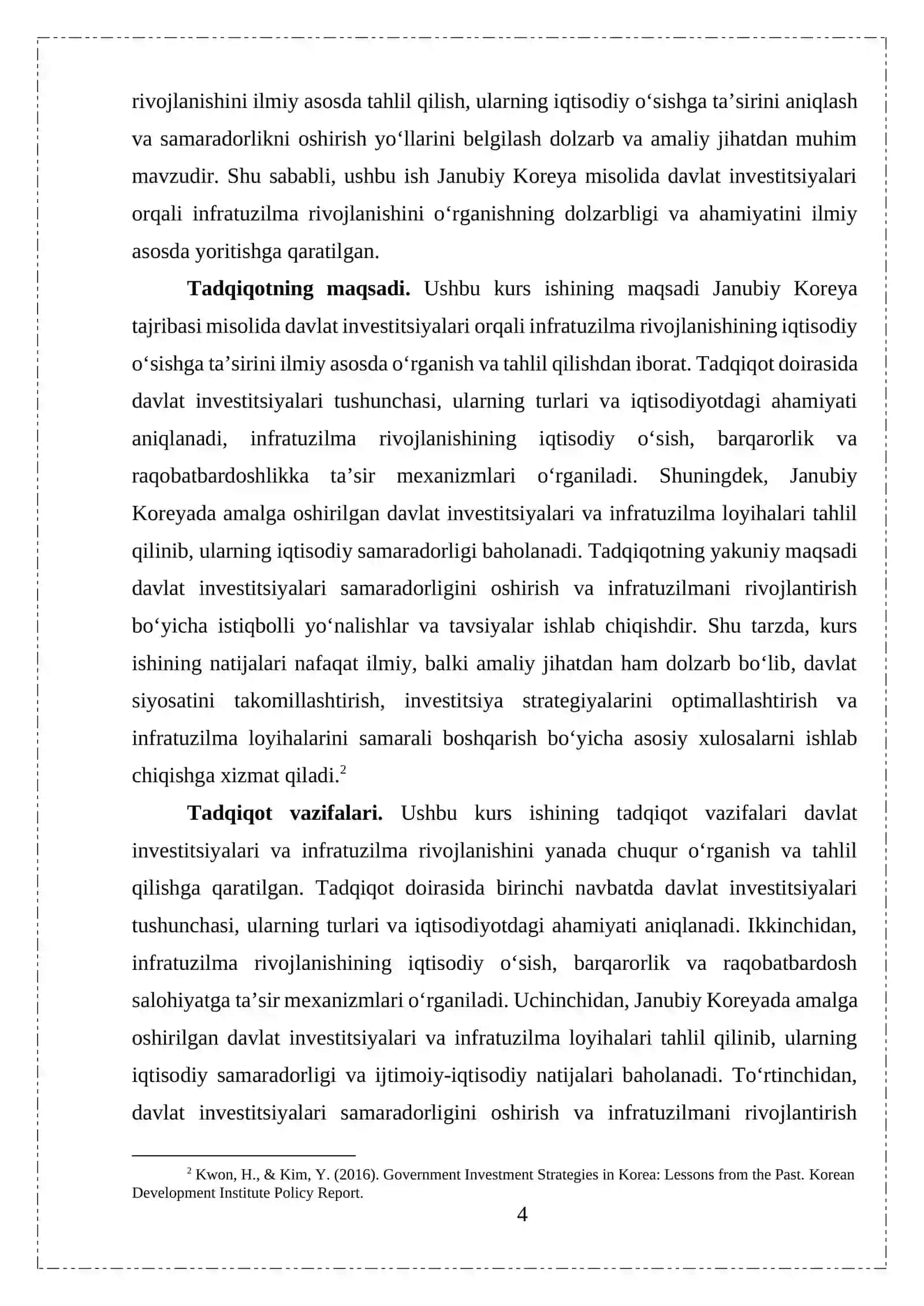 DINAMIK IQTISODIYOT KURS ISHI 4