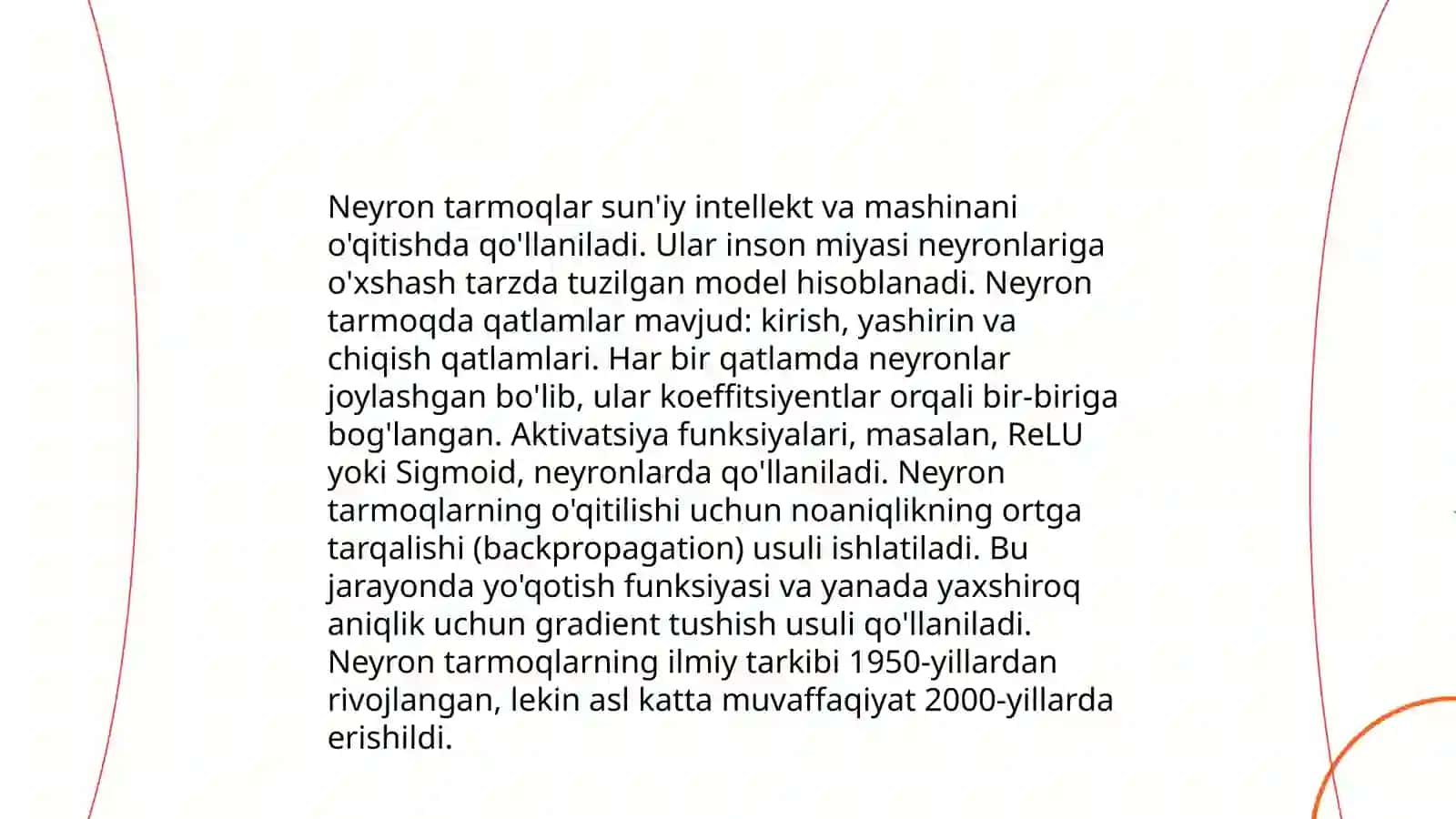 Sun'iy neyron tarmoqlari tarixi 4