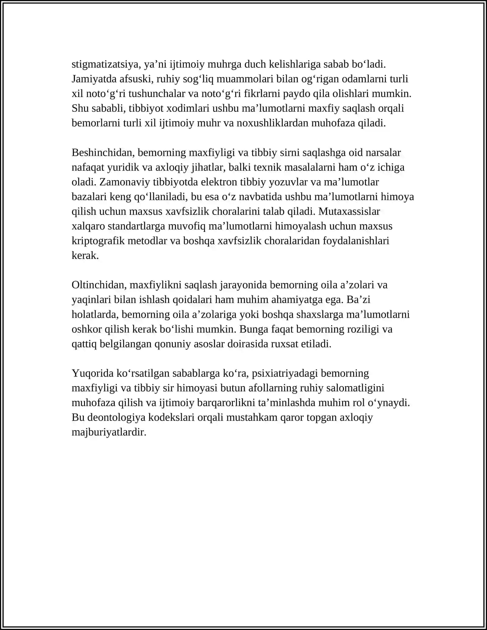 PSIXIATRIYADA DEONTOLOGIYA MASALASI 4