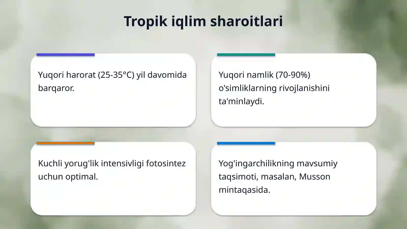 Tropik va subtropik o'simliklarni parvarishlash texnologiyasi 4