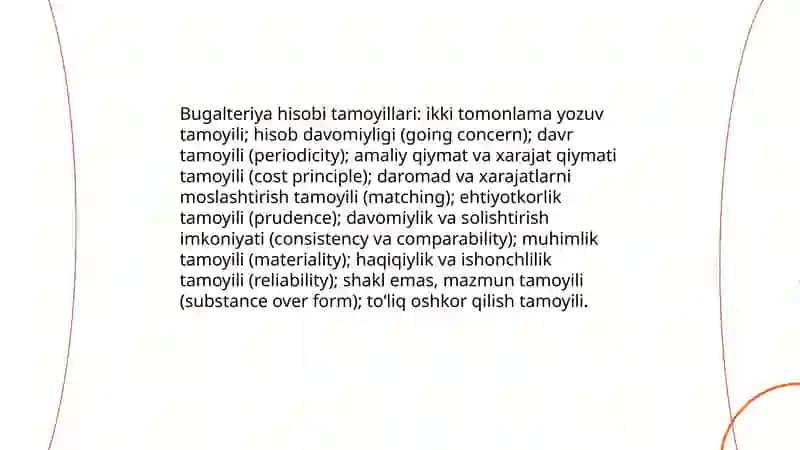 Buxgalteriya hisobi va moliyaviy hisob togrisida umumiy malumot 4
