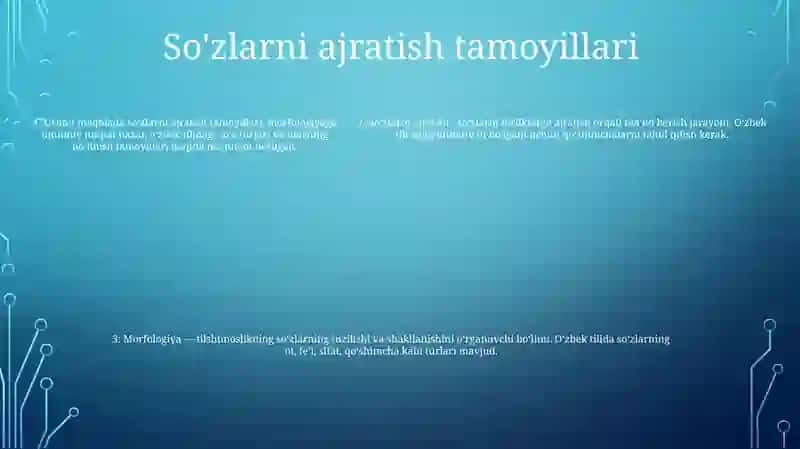 Morfologiya Haqida Umumiy MaʼLumot 4