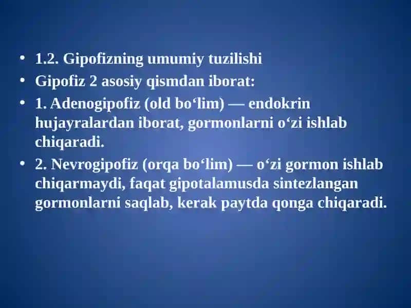 GIPOTALAMO–GIPOFIZAR TIZIM 4
