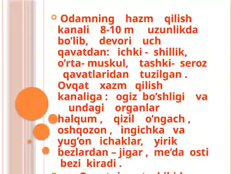 Hazm qilish tizimining yosh xususiyatlari va sport bilan shug'ullanuvchilarning ovgatlanish gigiyenasi 4