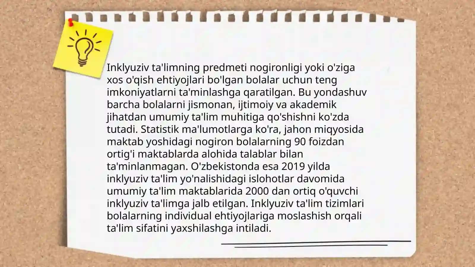 Inklyuziv ta'limning mazmuni, predmeti, maqsadi va vazifalari 4
