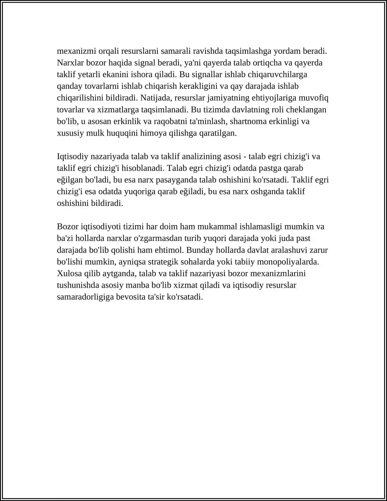 BOZOR IQTISODIYOTIDA TALAB VA TAKLIFNING AHAMIYATI 4