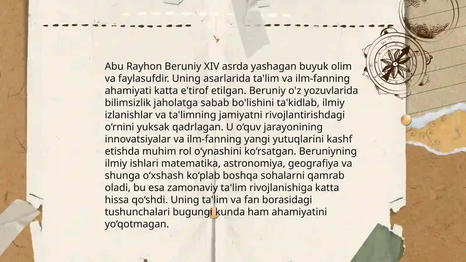 Sharq uygʻonish davri qomusiy olimlari - Ibn Sino va Beruniy asarlarida ta'lim-tarbiya masalalari 4