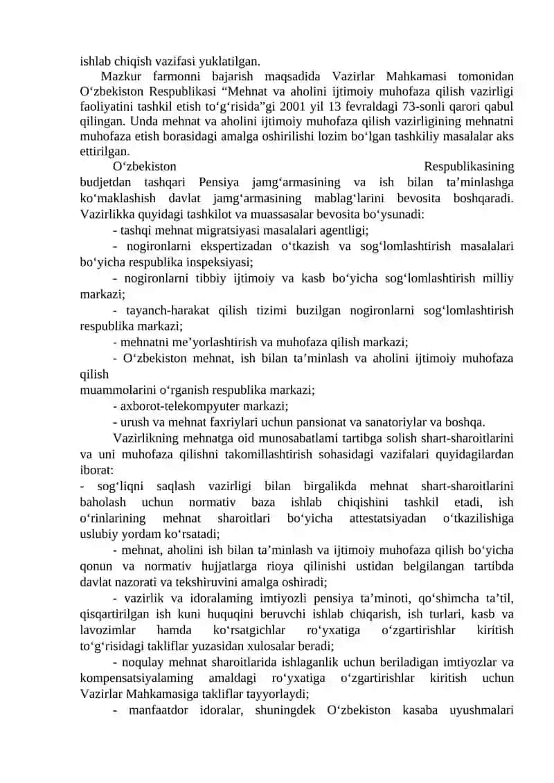 Kasbiy salomatlik va xavfsizlikning huquqiy meyoriy asoslari 4