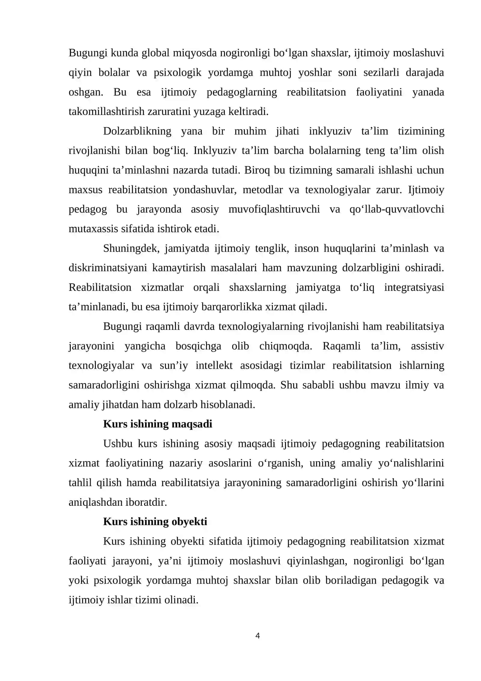Ijtimoiy pedagogning reabilitatsion xizmatini amalga oshirishning dolzarbligi. 4