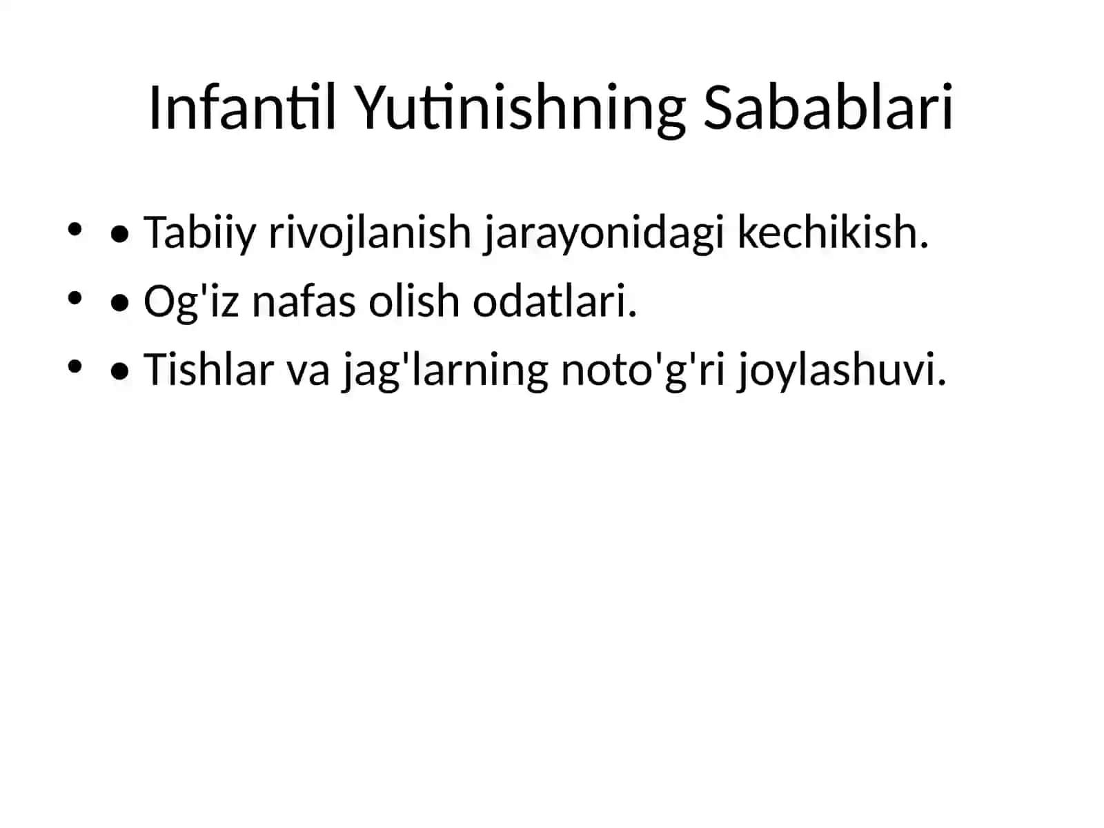 Infantil Yutinish 4
