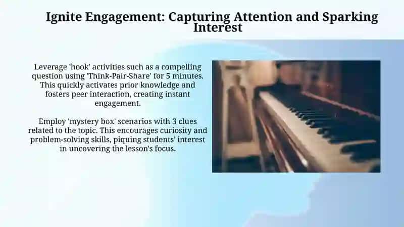 Way of starting lessons 4