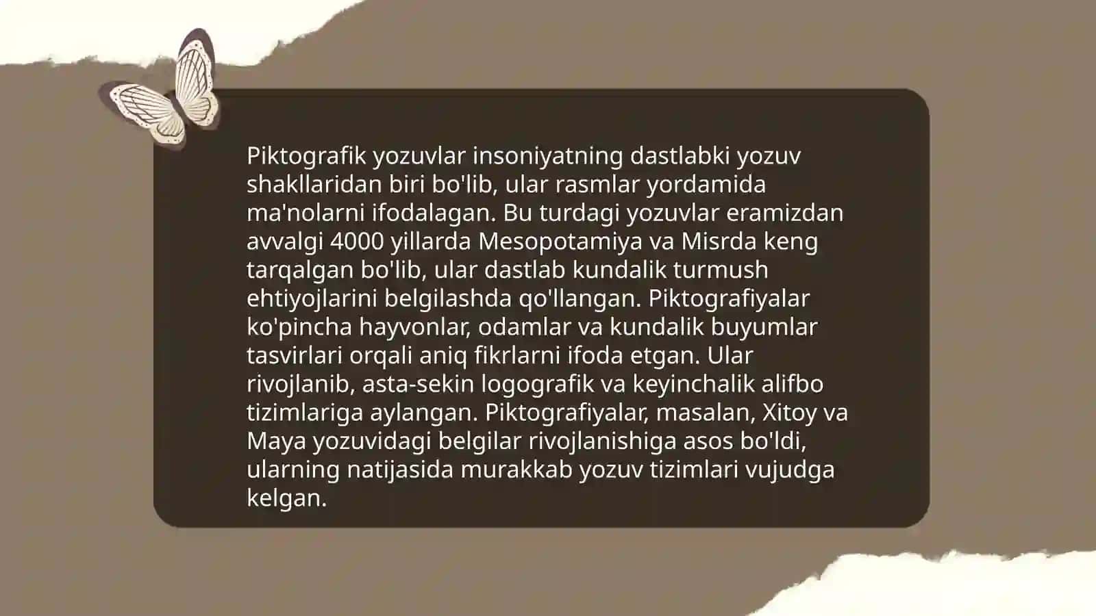 Dastlabki yozuv tizimlari 4