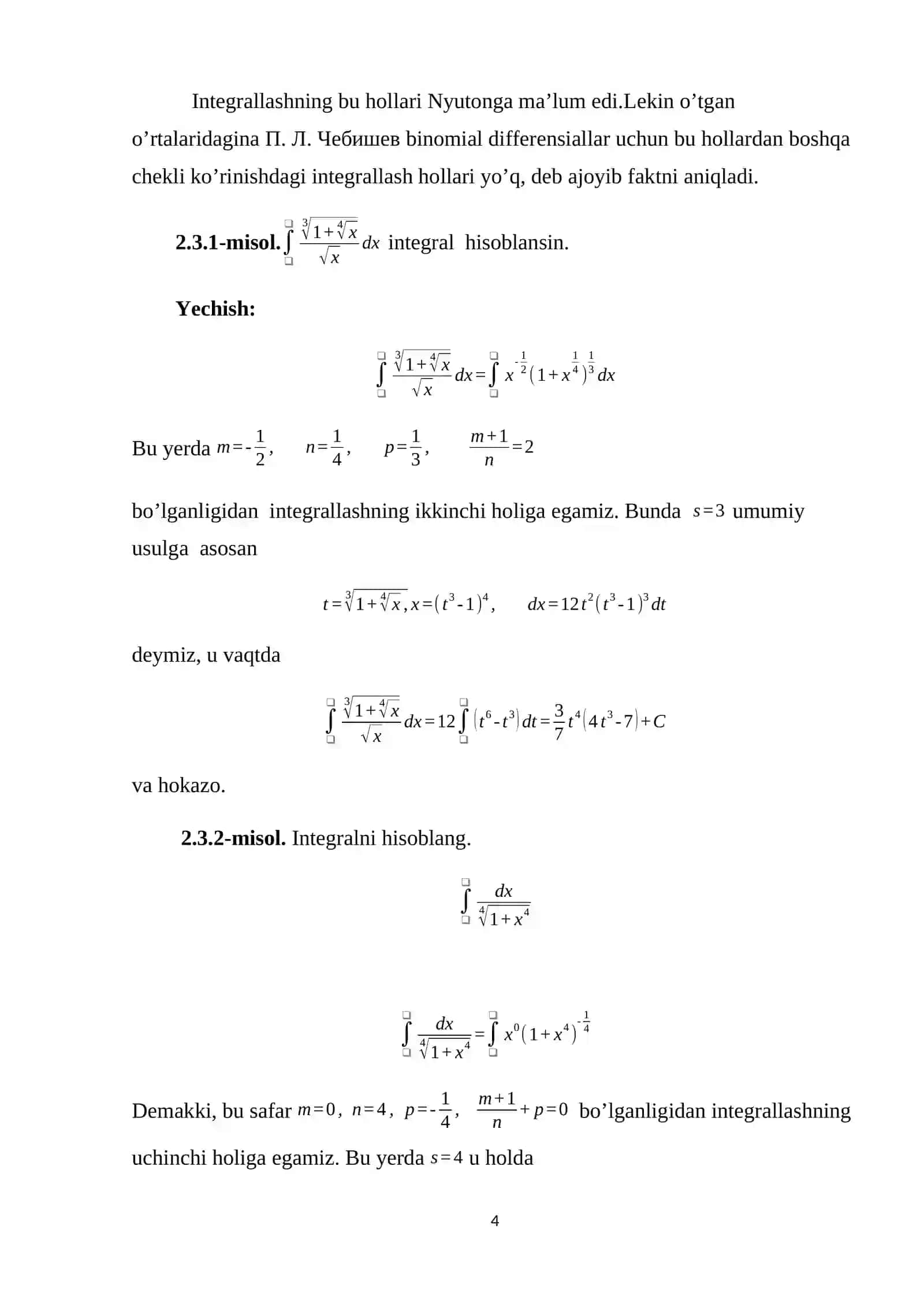 Matematik Analiz 4