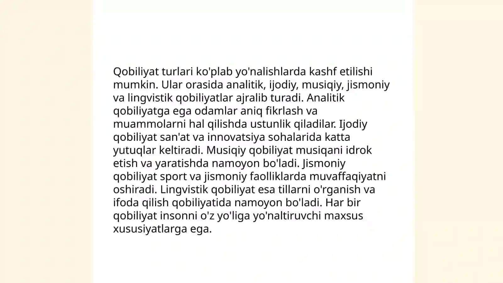 Qobiliyat 4