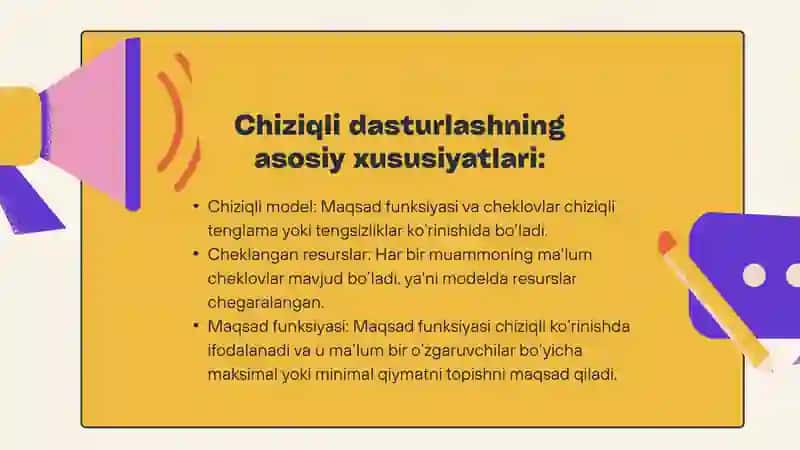 Chiziqli dasturlash va optimallashtirishda iqtisodiy masalalar 4