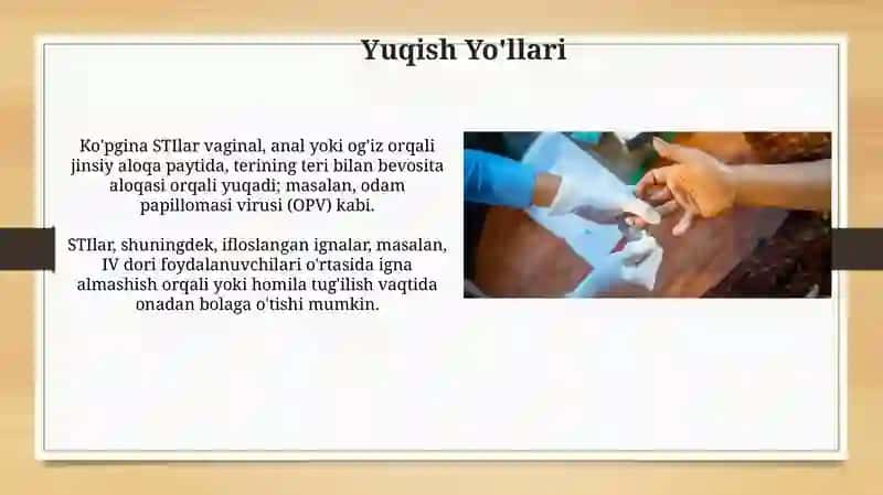 Jinsiy yoʻl bilan tarqaladigan infeksiyalar 4