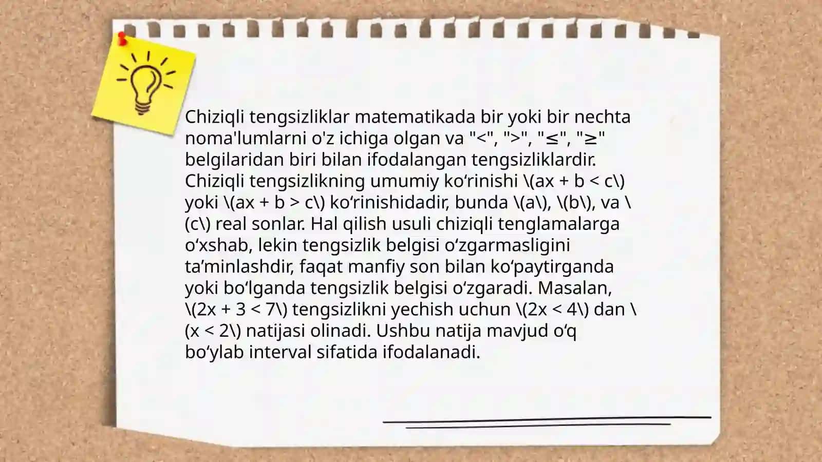 Sodda Tengsizliklar 4