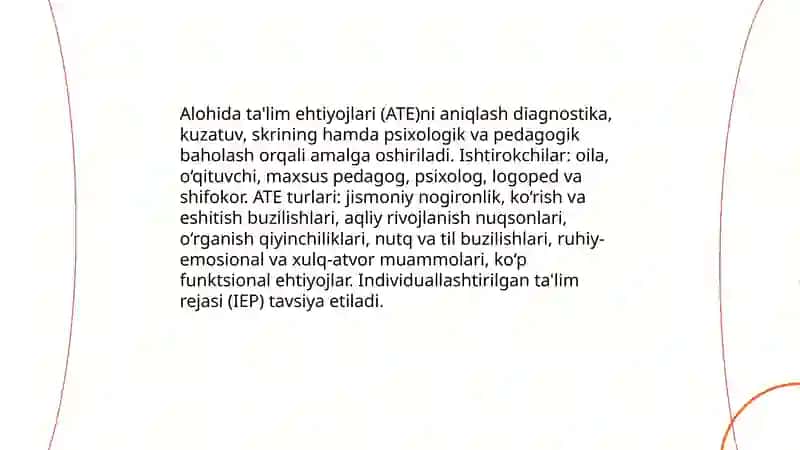 Alohida talim ehtiyojlari bo'lgan shaxslarni inklyuziv talim kansepsiyasining mohiyati va asosiy qoidalari 4